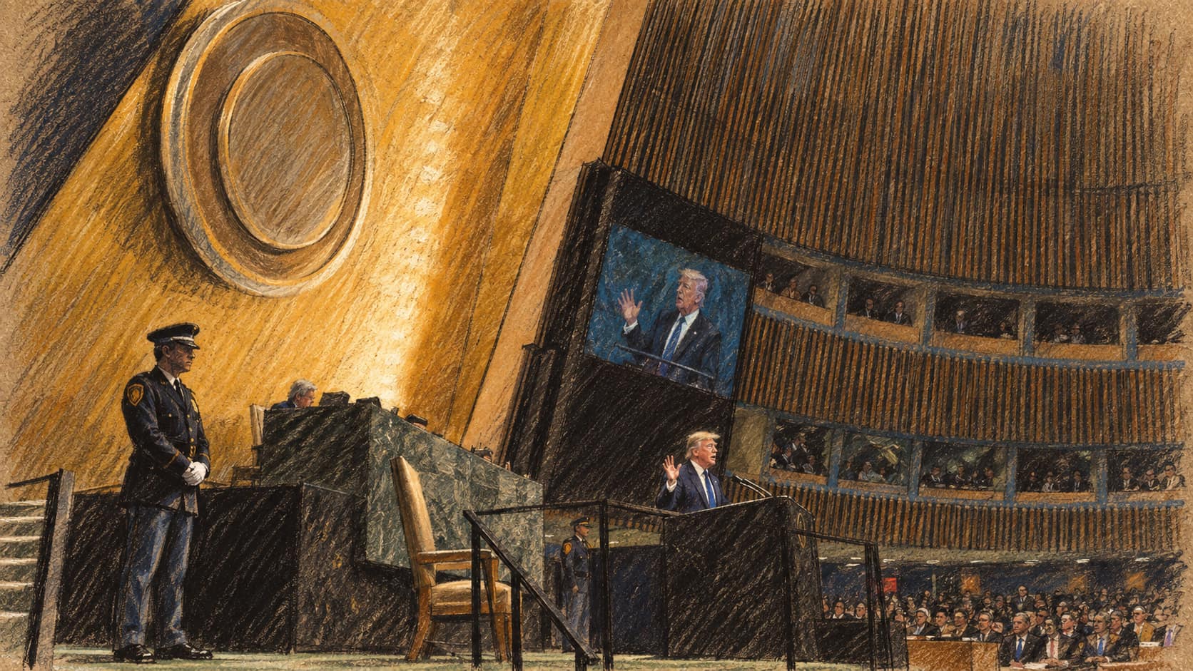 Bild zum Artikel: Trump sagt vor der UN, Iran müsse Abkommen schließen oder Vernichtung drohe