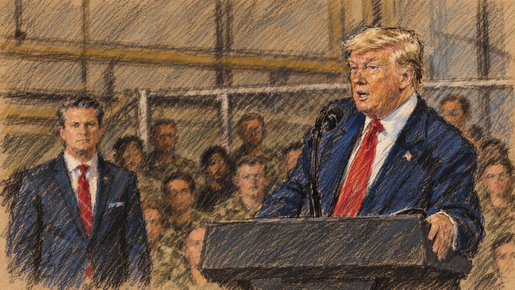 Obrázek k článku: Trump na mítinku v Ohiu na podporu Husteda hájil datová centra pro umělou inteligenci