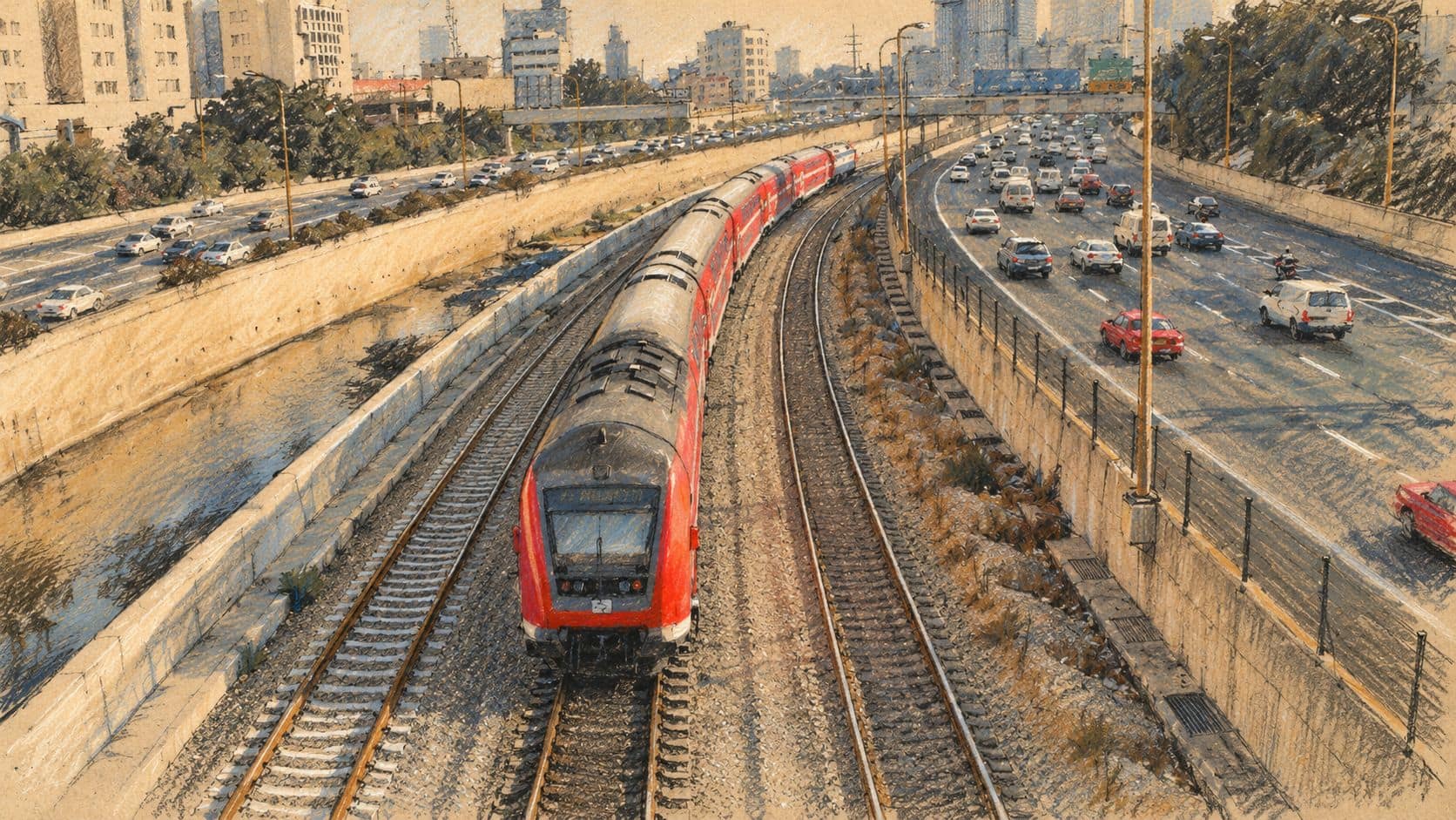 تصویر خبر: راهآهن اسرائیل از ازسرگیری تدریجی حرکت قطارها نزدیک گانوت پس از تعطیلی به دلیل شیء مشکوک خبر داد