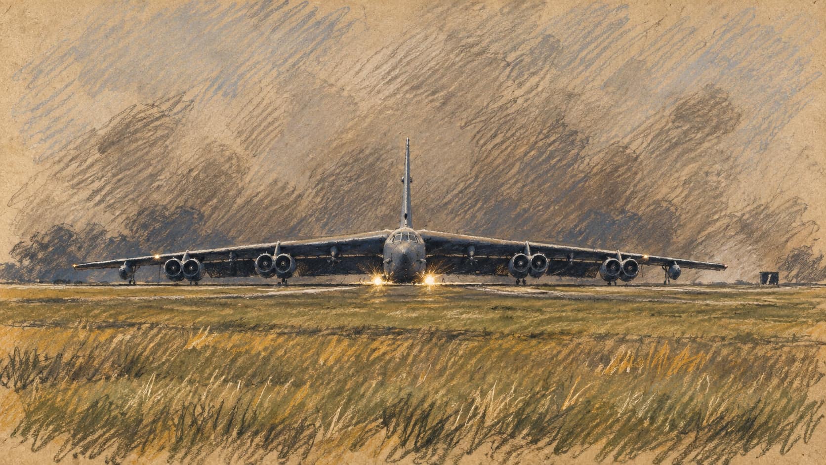 Obrázek k článku: Trump říká, že hrozby vedly ke stažení amerických bombardérů ze základny RAF Fairford