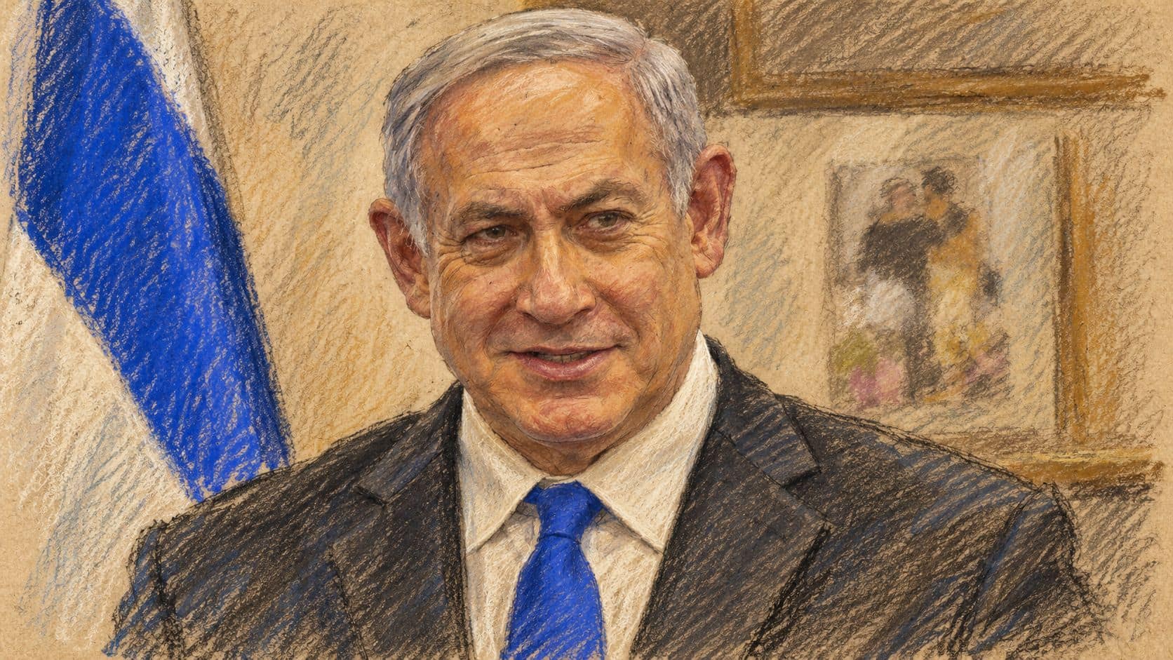 תמונה לכתבה: סולברג הורה לנתניהו להסיר סמלי מדינה מאיור פוליטי