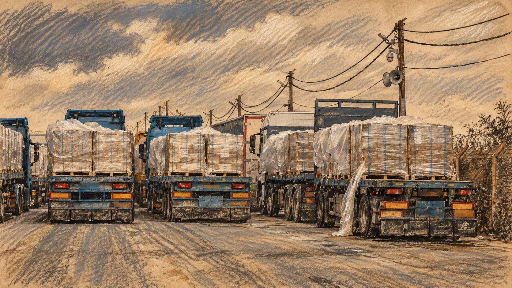תמונה לכתבה: מתאם פעולות הממשלה בשטחים קורא לפעולה בין־לאומית בעקבות השעיית תיאום המשלוחים בידי סוחרים בעזה