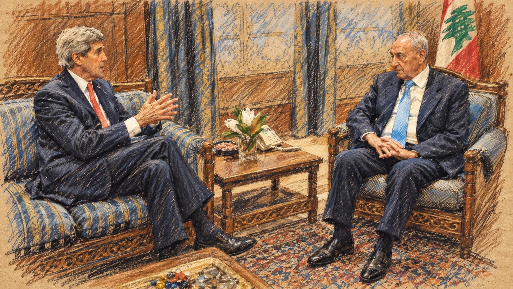Obrázek k článku: Berri a Hizballáh se snaží potopit izraelsko-libanonský rámec